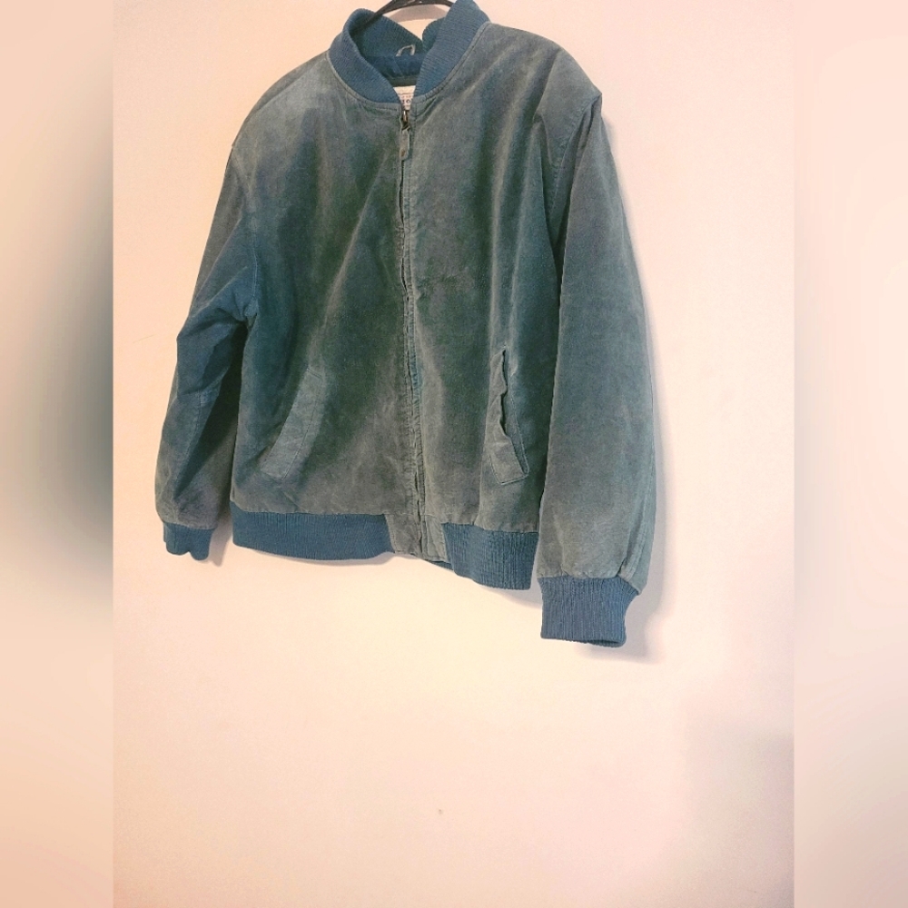 Arizona Leather Outer Shell Bomber Jacket Lg.
